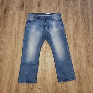 Wrangler Relaxed Boot Denim Blue Jeans ~ Sz 42x30